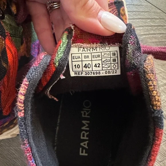 FARM Rio Leopard Mushroom Flatform High Top Sneaker in Leopard Mushroom Black 10 - Picture 4 of 5